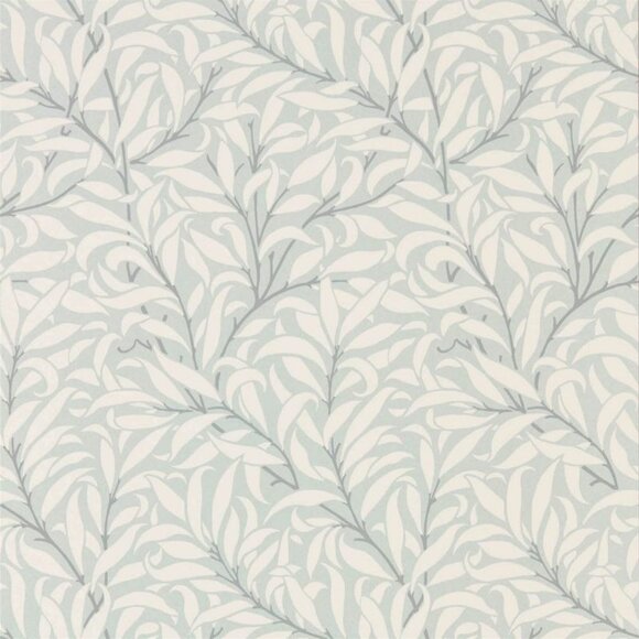 New Morris & Co Pure Willow Boughs Wallpaper 216024 Eggshell/Chalk - Picture 1 of 6